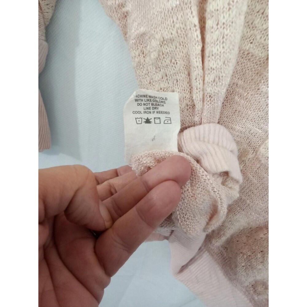 Living Doll Women Medium Lightweight Knit Sweater‎ Pink - Picture 9 of 9